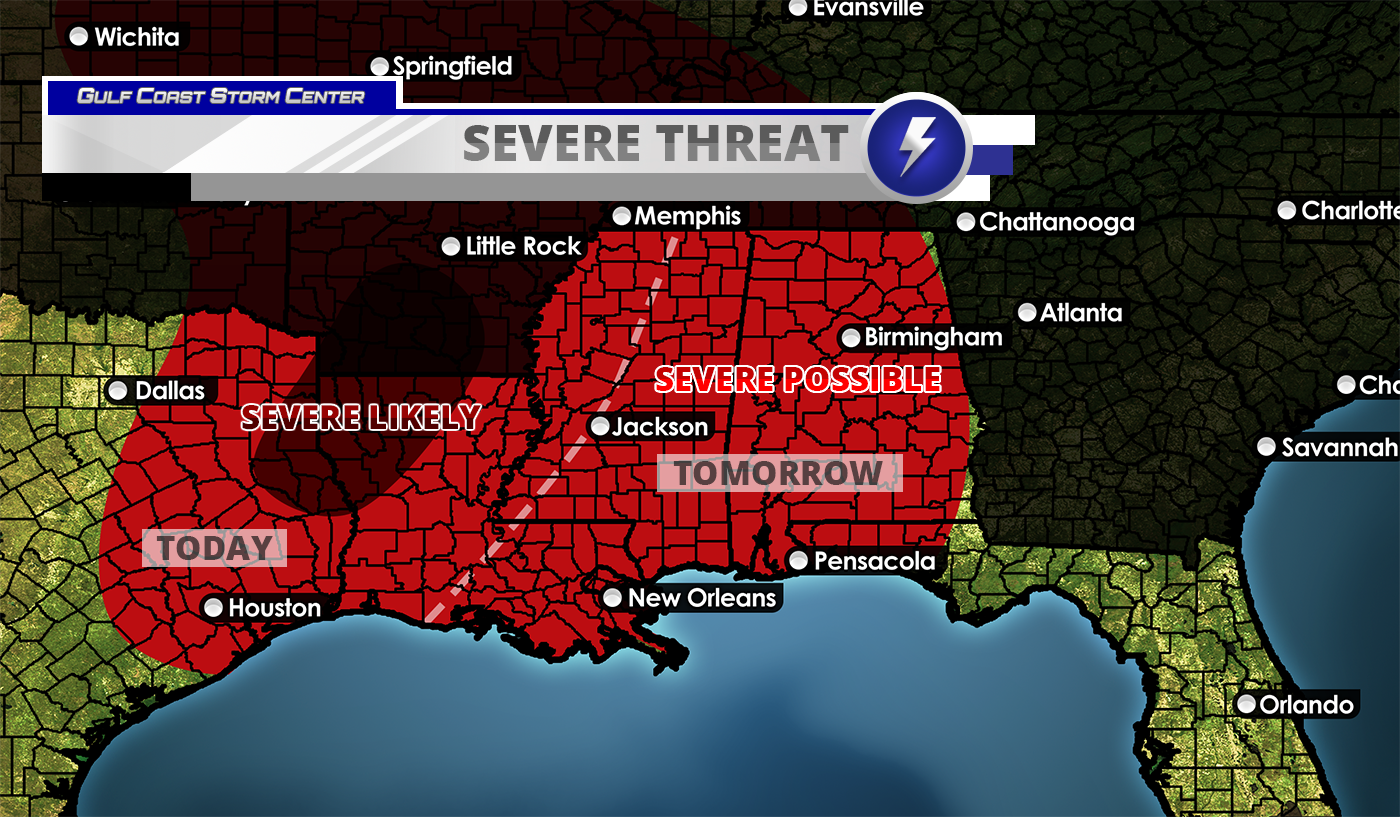 Threat for Severe Weather Across Much of the Region This Afternoon ...