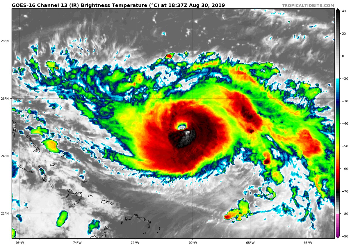 Dorian Now a MAJOR Hurricane
