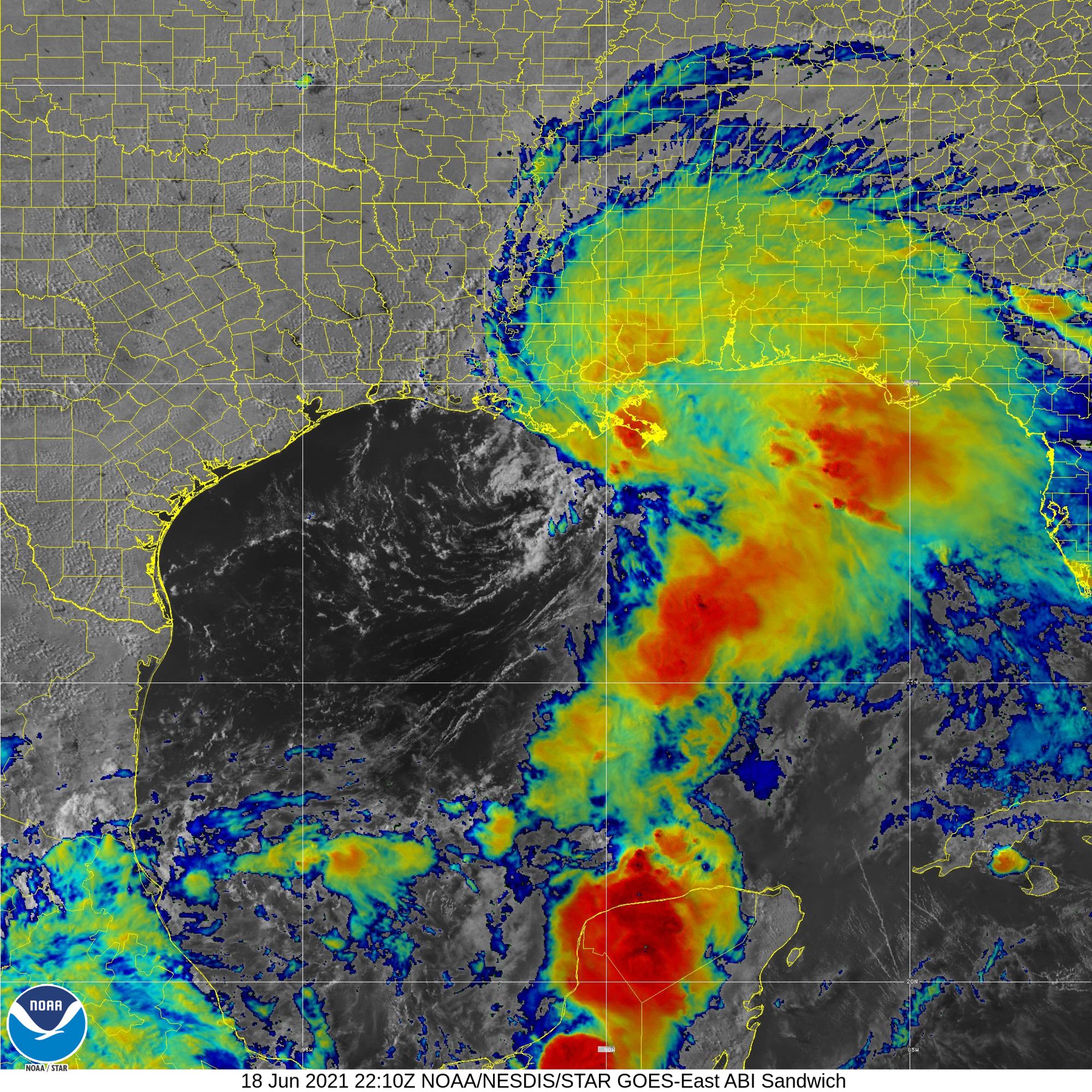 Potential Tropical Cyclone Three on Approach to North Central Gulf Coast