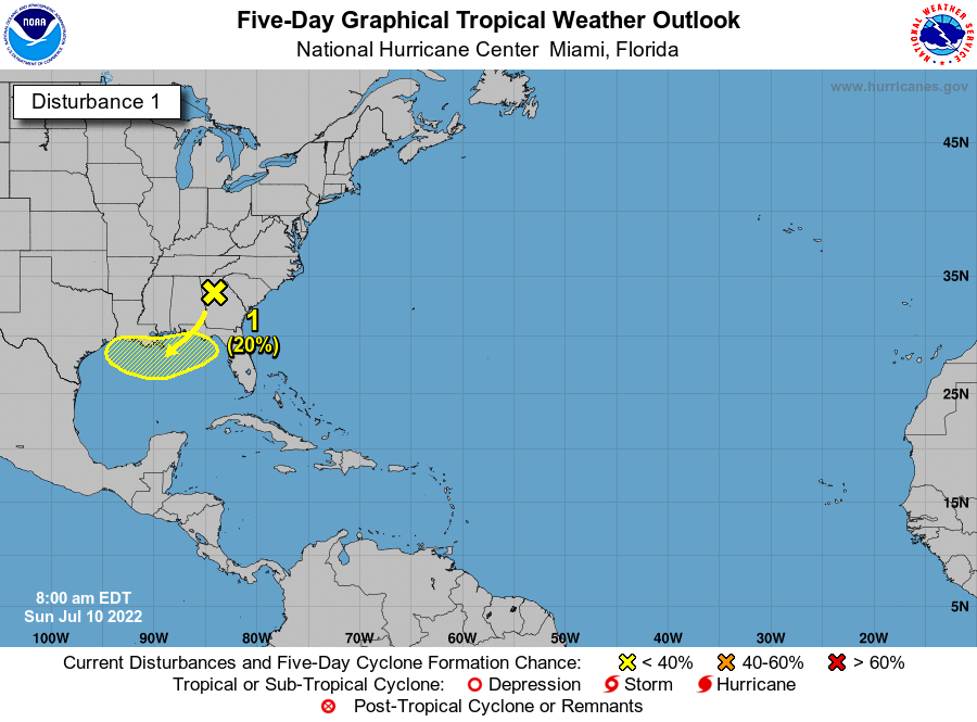 Tropical Development Possible in Northern Gulf This Week